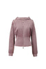 Off-Duty Sculpt Velour Zip Hoodie