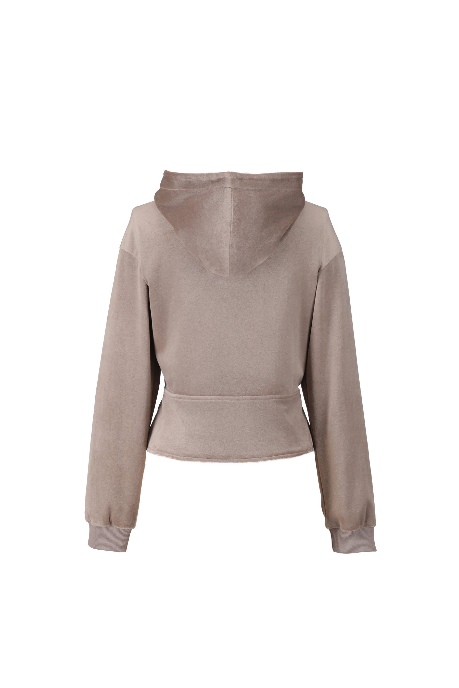 Off-Duty Sculpt Velour Zip Hoodie