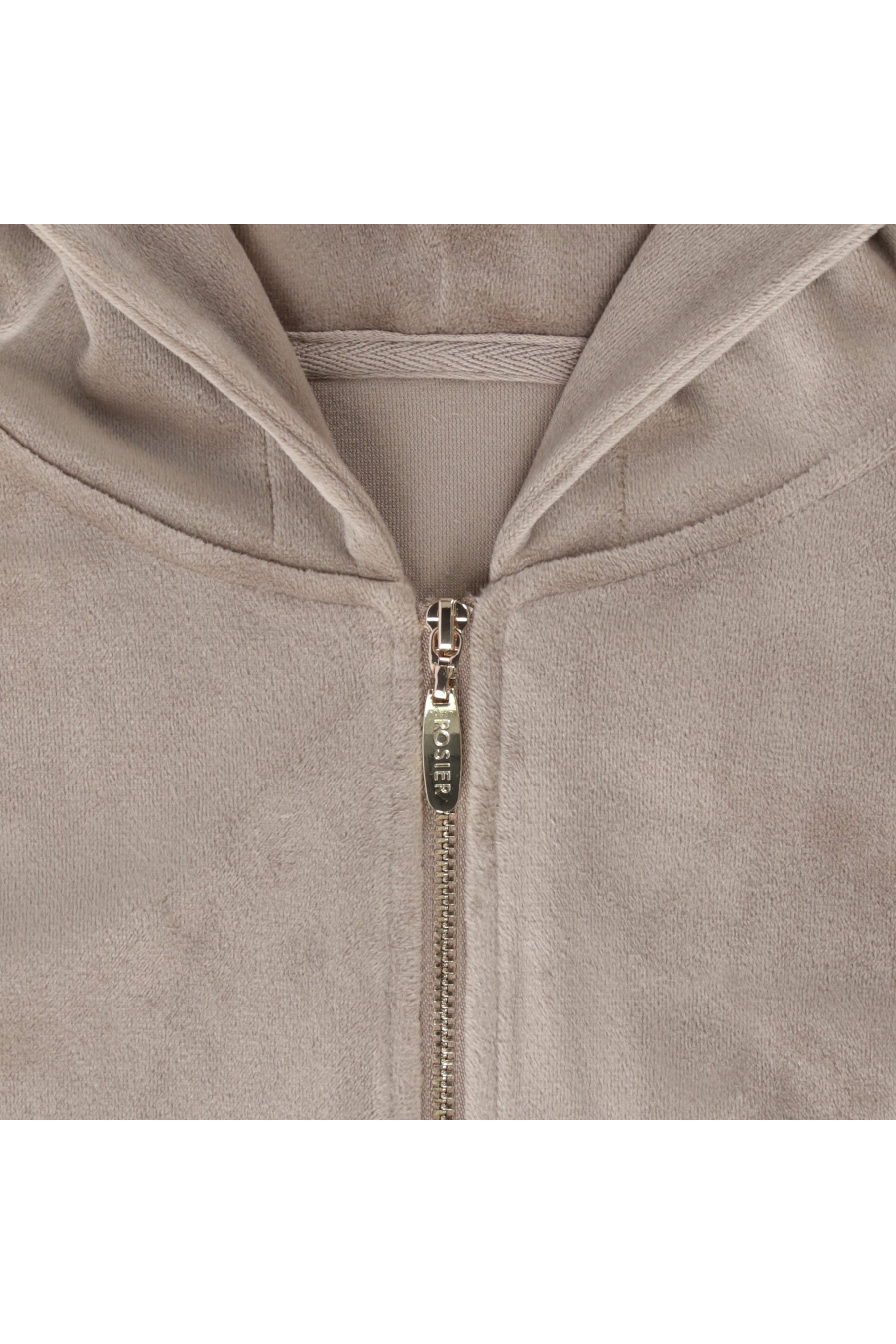 Off-Duty Sculpt Velour Zip Hoodie