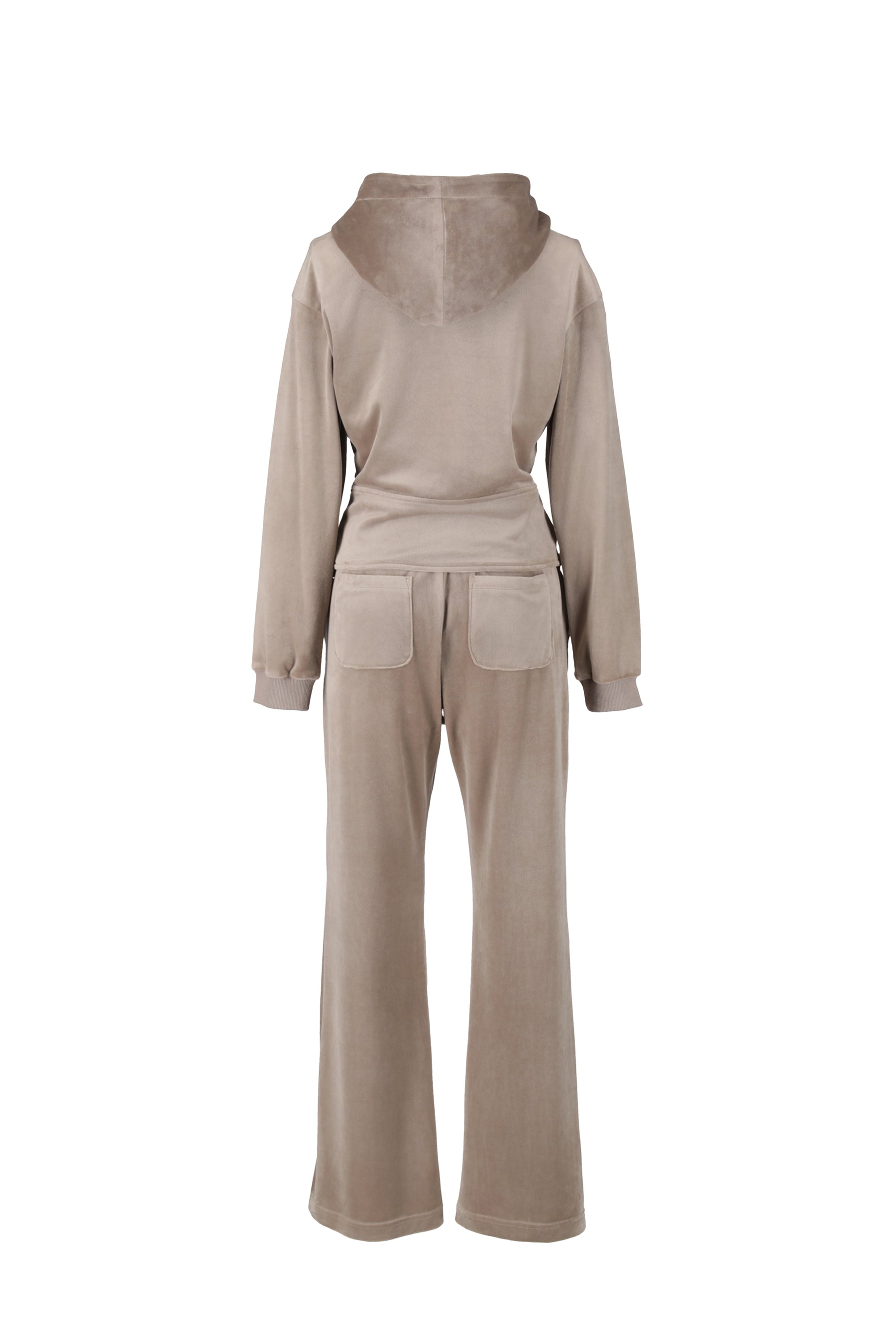 【greige】Off-Duty Sculpt Velour Set
