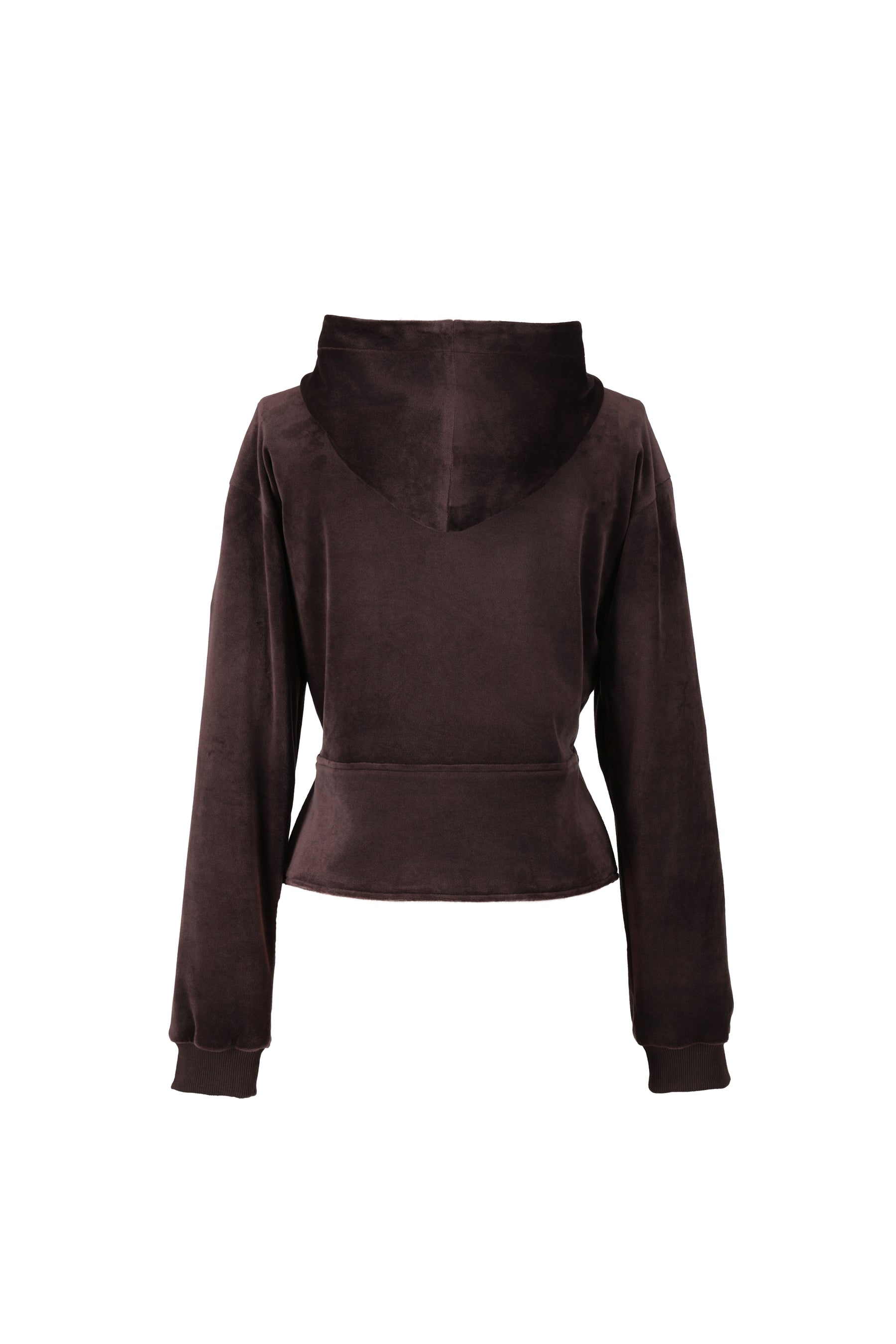 Off-Duty Sculpt Velour Zip Hoodie