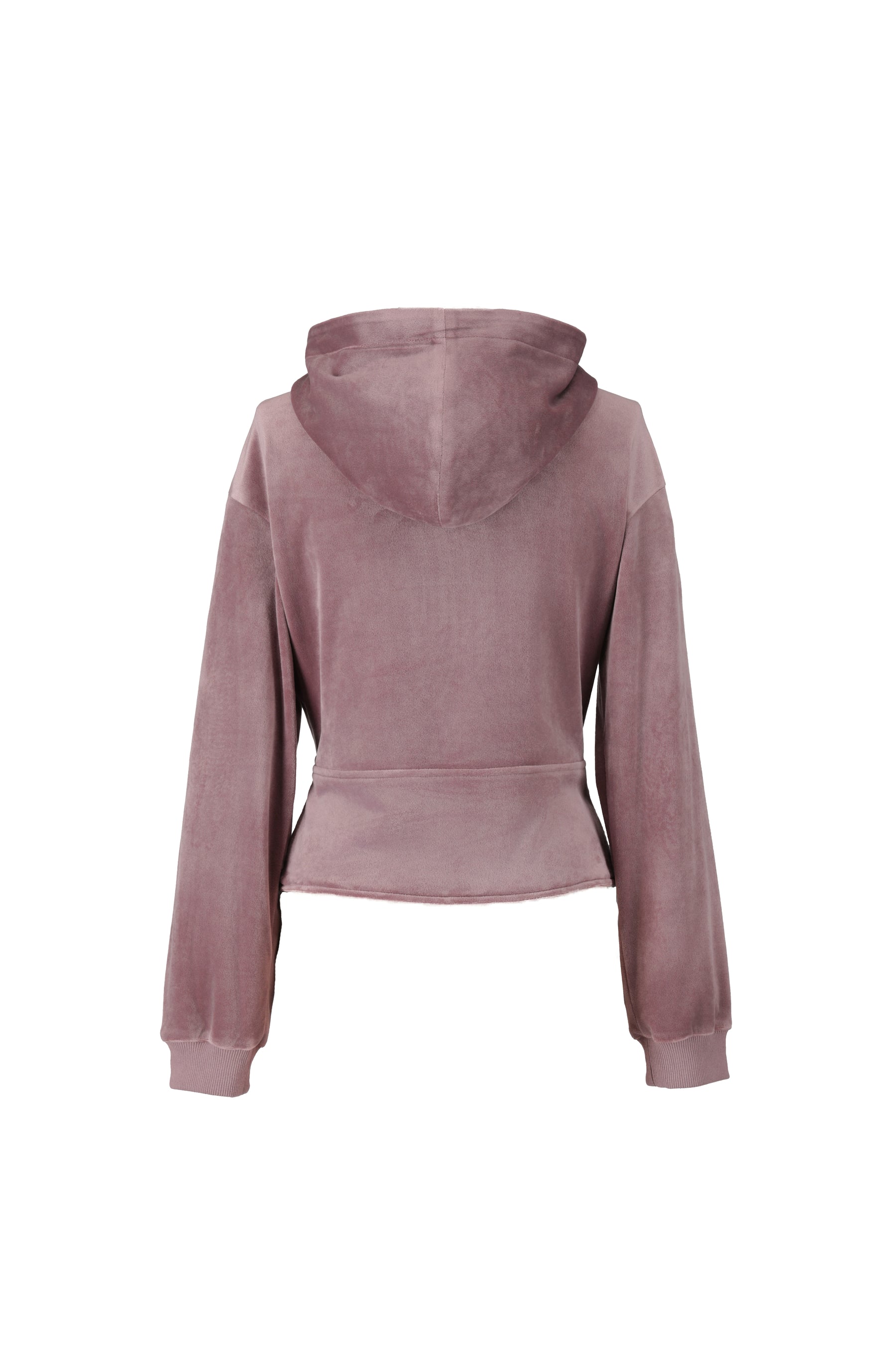 Off-Duty Sculpt Velour Zip Hoodie
