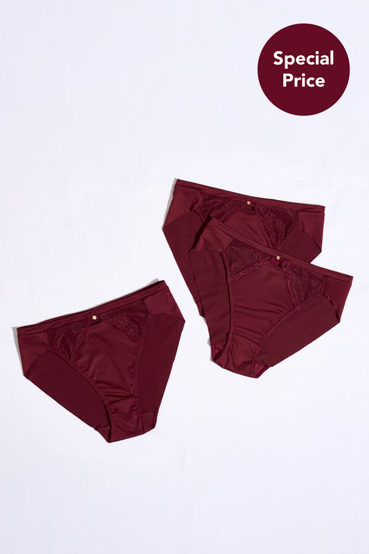 【garnet】Everyday Essential Shorts / Thong 3 Set