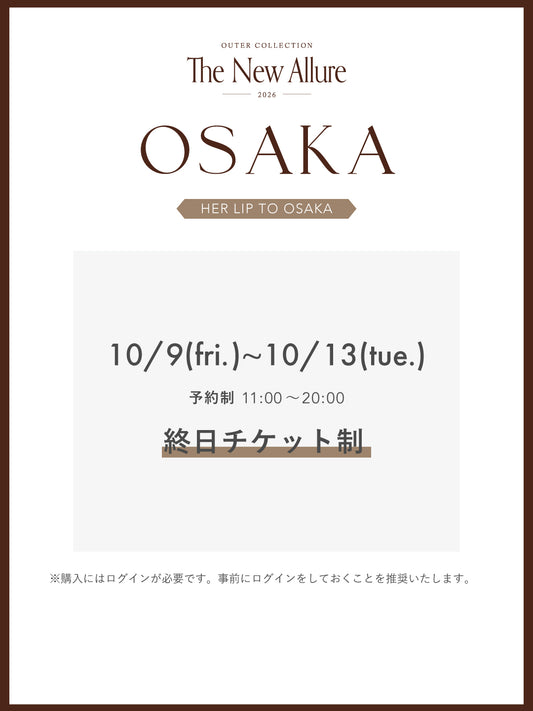 The New Allure Outer Collection2026 - OSAKA with fitting