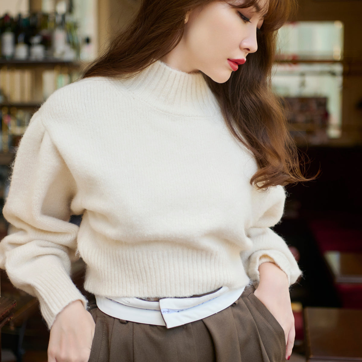 Adoro Cropped Knit Pullover