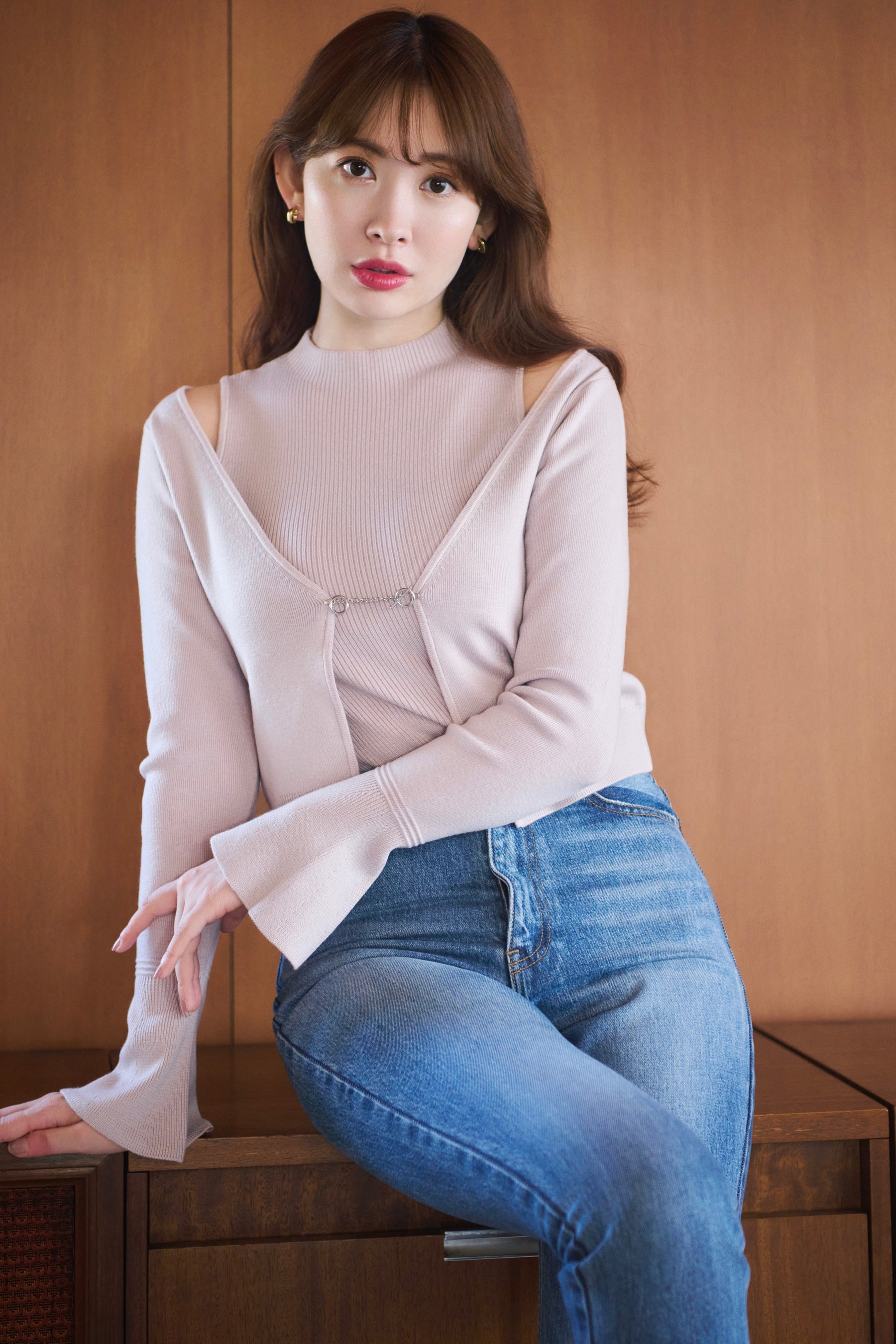[New color] Flared Sleeve Knit Set 