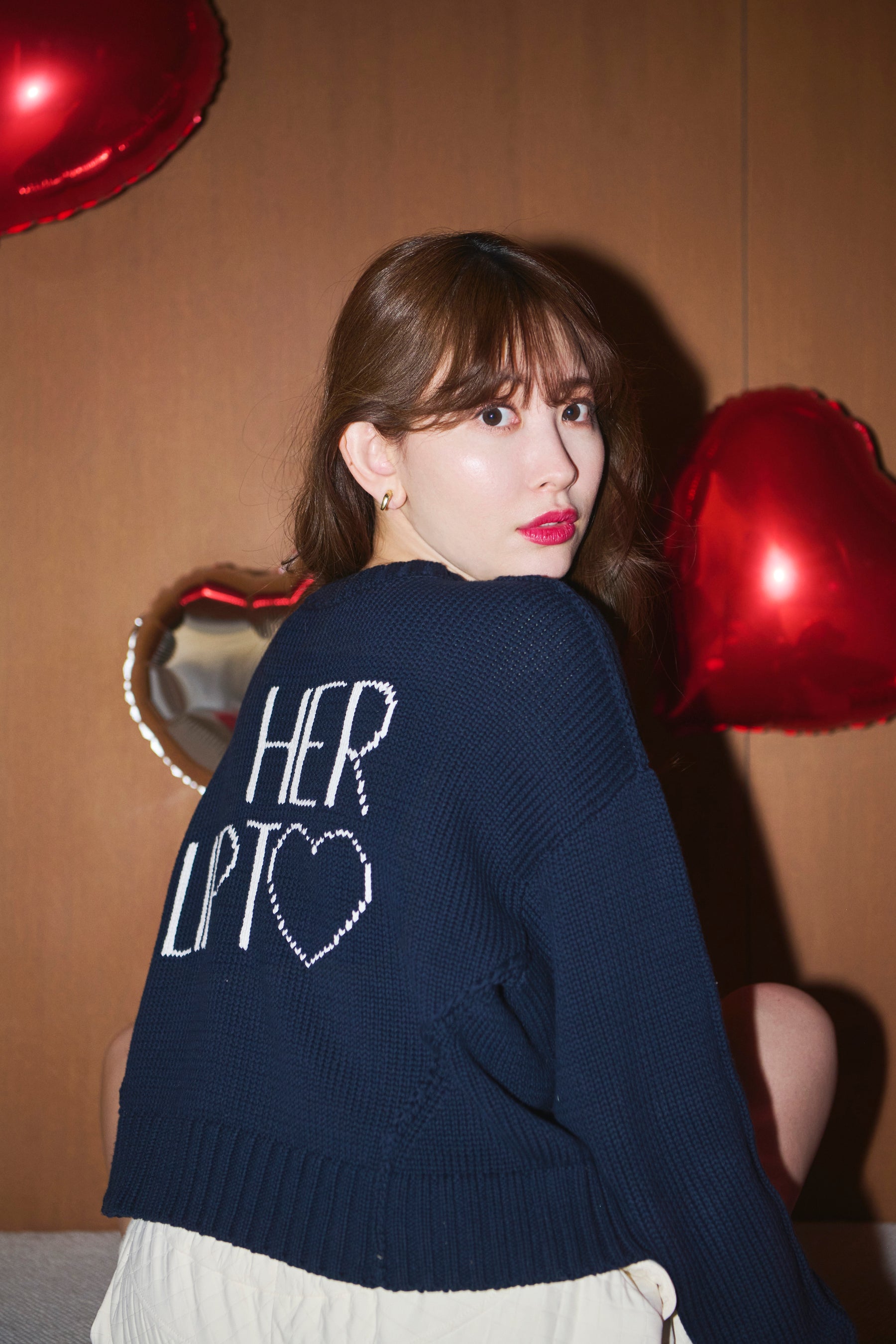 袖丈長袖herlipto  Share The Love Knit Top