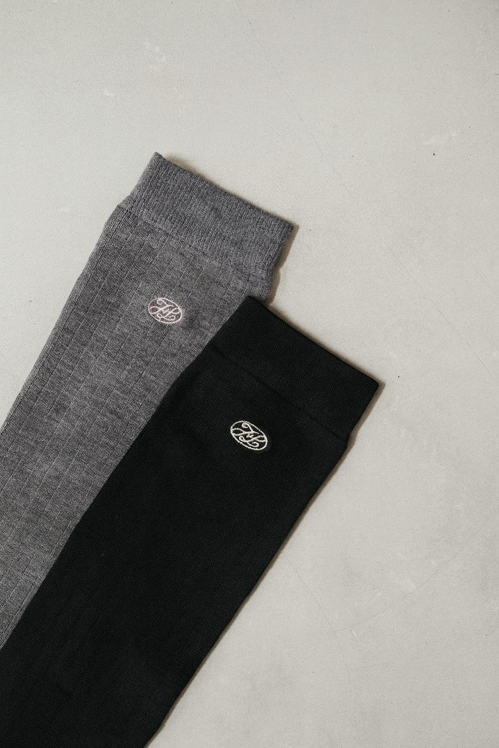 Logo Embroidered Long Socks