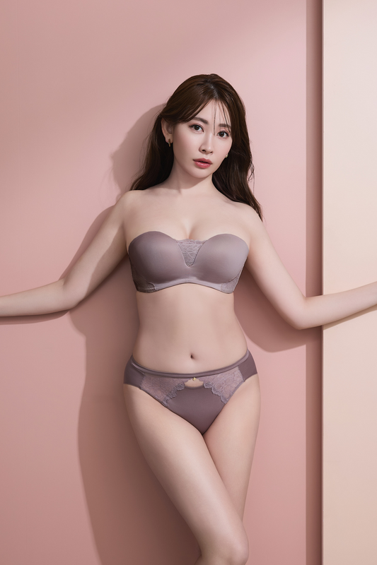【mocha】Strapless Bra Set