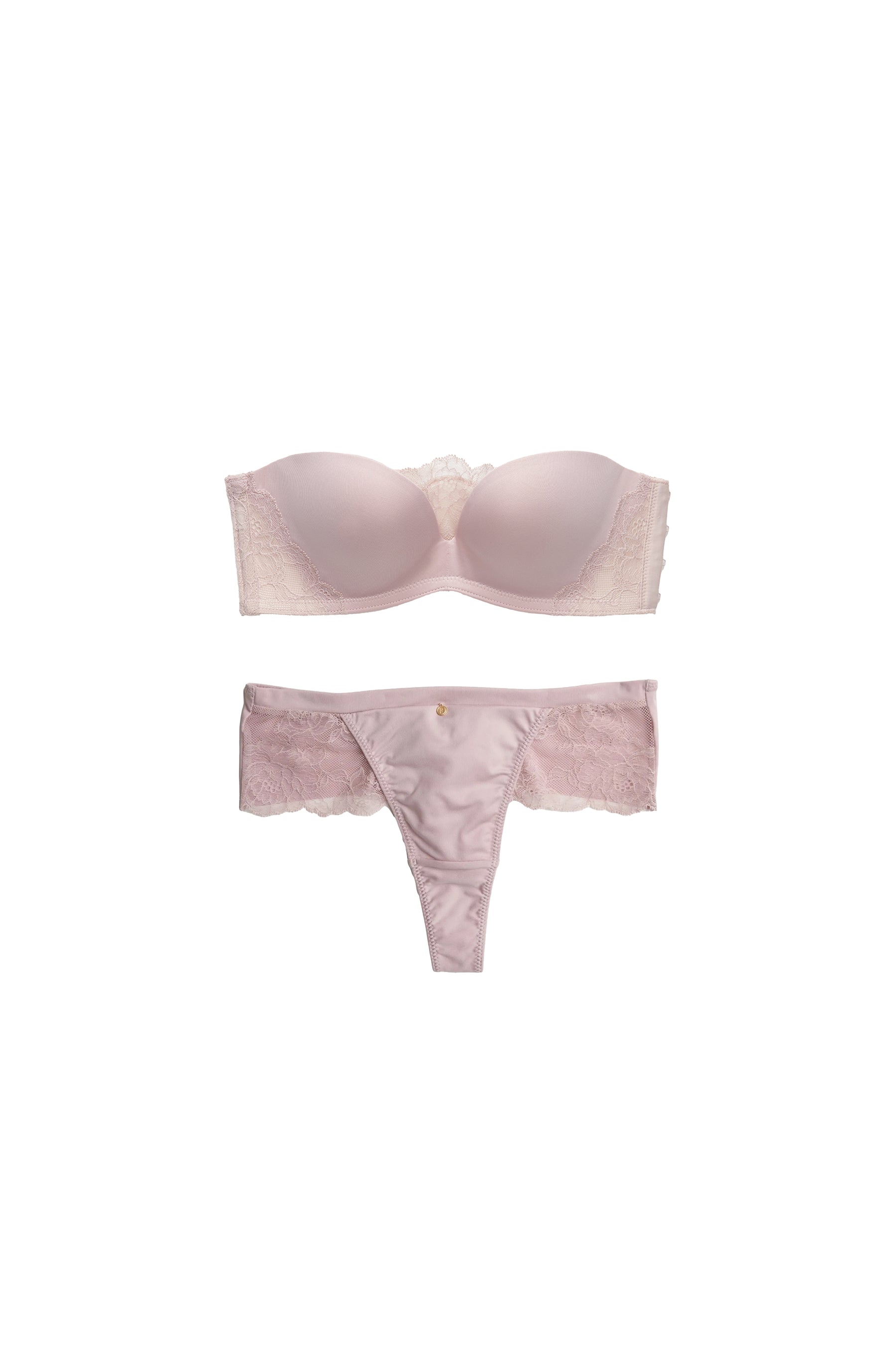 [nude rose]Strapless Bra Set