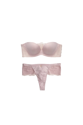 [nude rose]Strapless Bra Set
