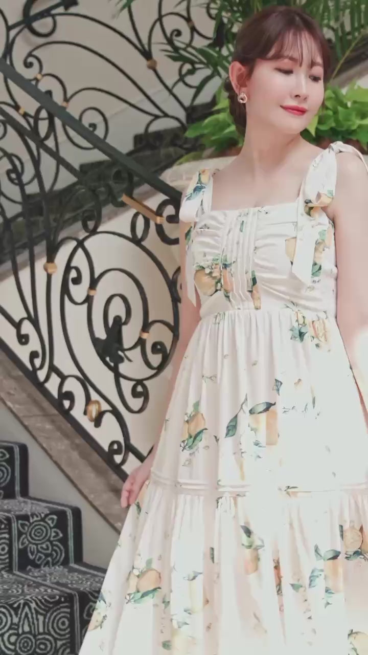 Capri Lemon Print Dress