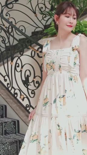 【7月下旬発送】Capri Lemon Print Dress