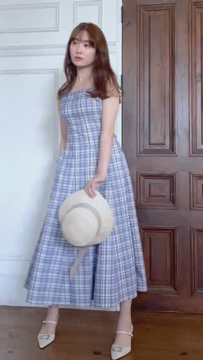 Paddington Long Dress pale blue Sサイズ-