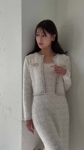 Spring Tweed Dress Set