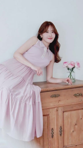 ［FOR HER］Jules Knit Docking Tiered Dress