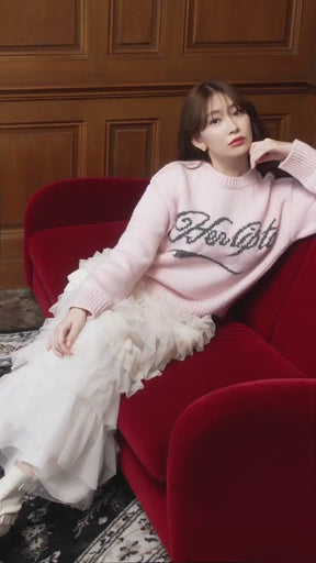 Loved one Logo Jacquard Knit