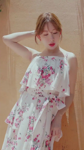 Berry Garden Tiered Dress