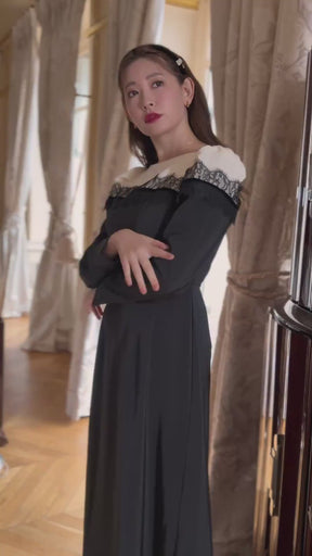 【2月中旬發送】Leonie Two-Tone Dress