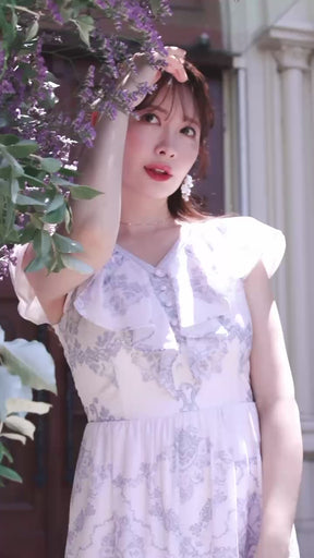 Jendaya Lace-Print Dress