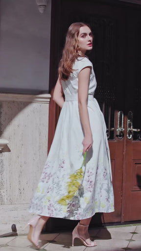 Vol.2 Jardin Flared Dress