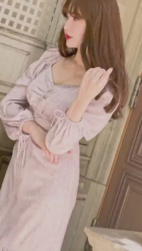 Rosa Ruched Satin Dress