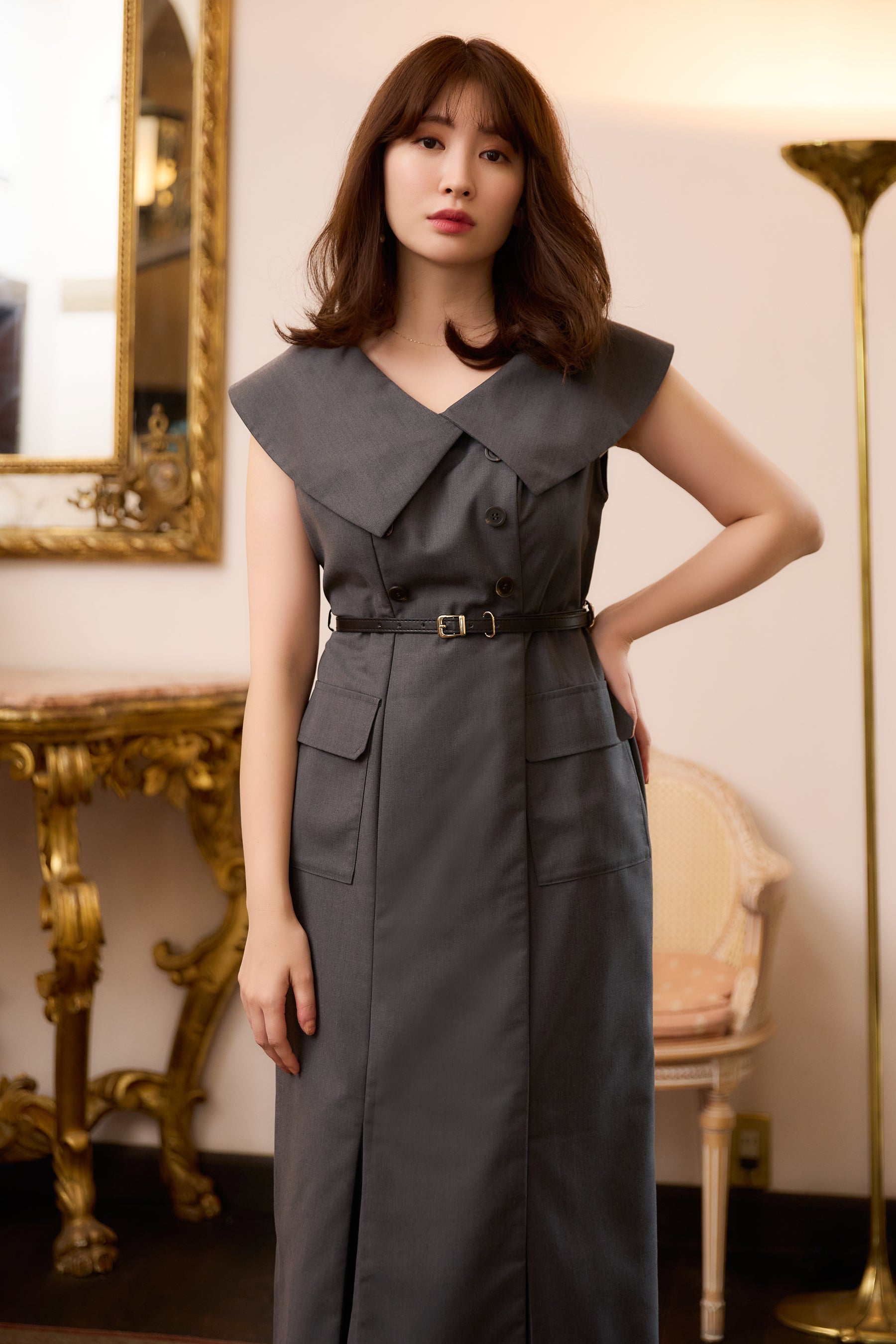 Saint Charles Big Collar Dress