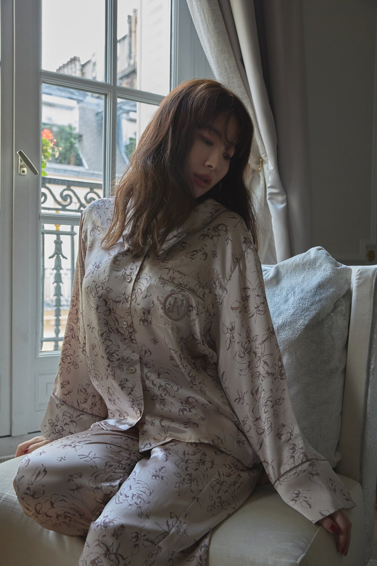 Second Skin Rosier Silk Pajama Set
