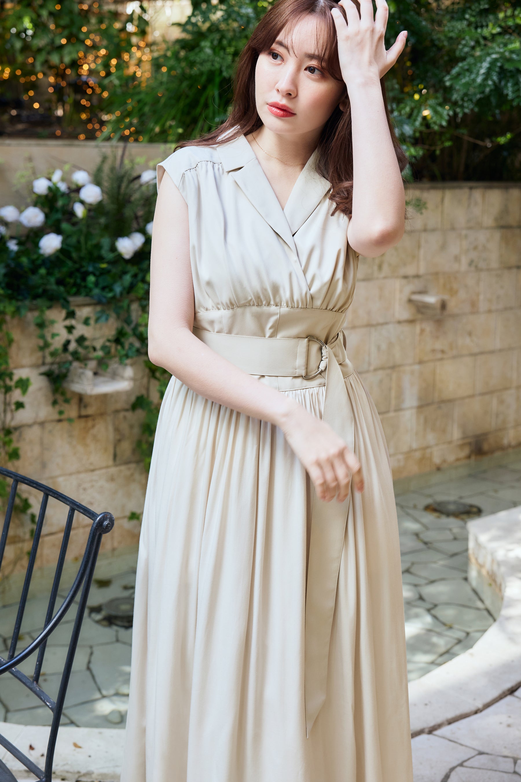 Classic Oxford Belted Dress herlipto