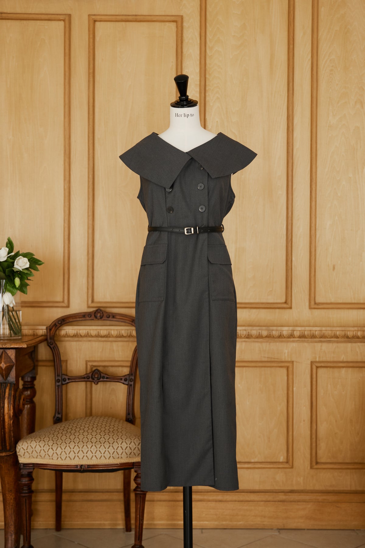 Saint Charles Big Collar Dress