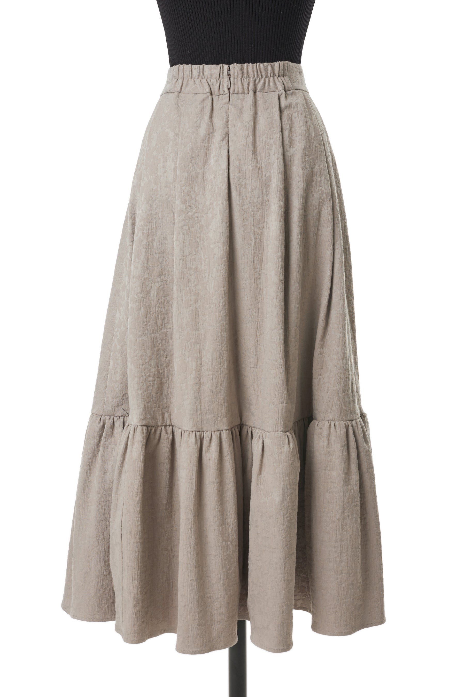 Herlipto Floral Jacquard Volume Skirt - ロングスカート