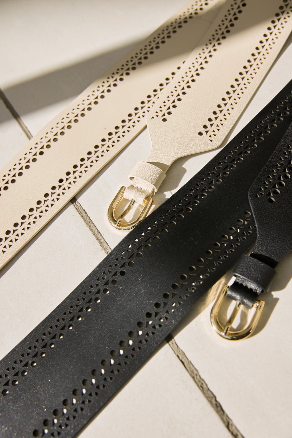 Vegan Leather Lace Belt