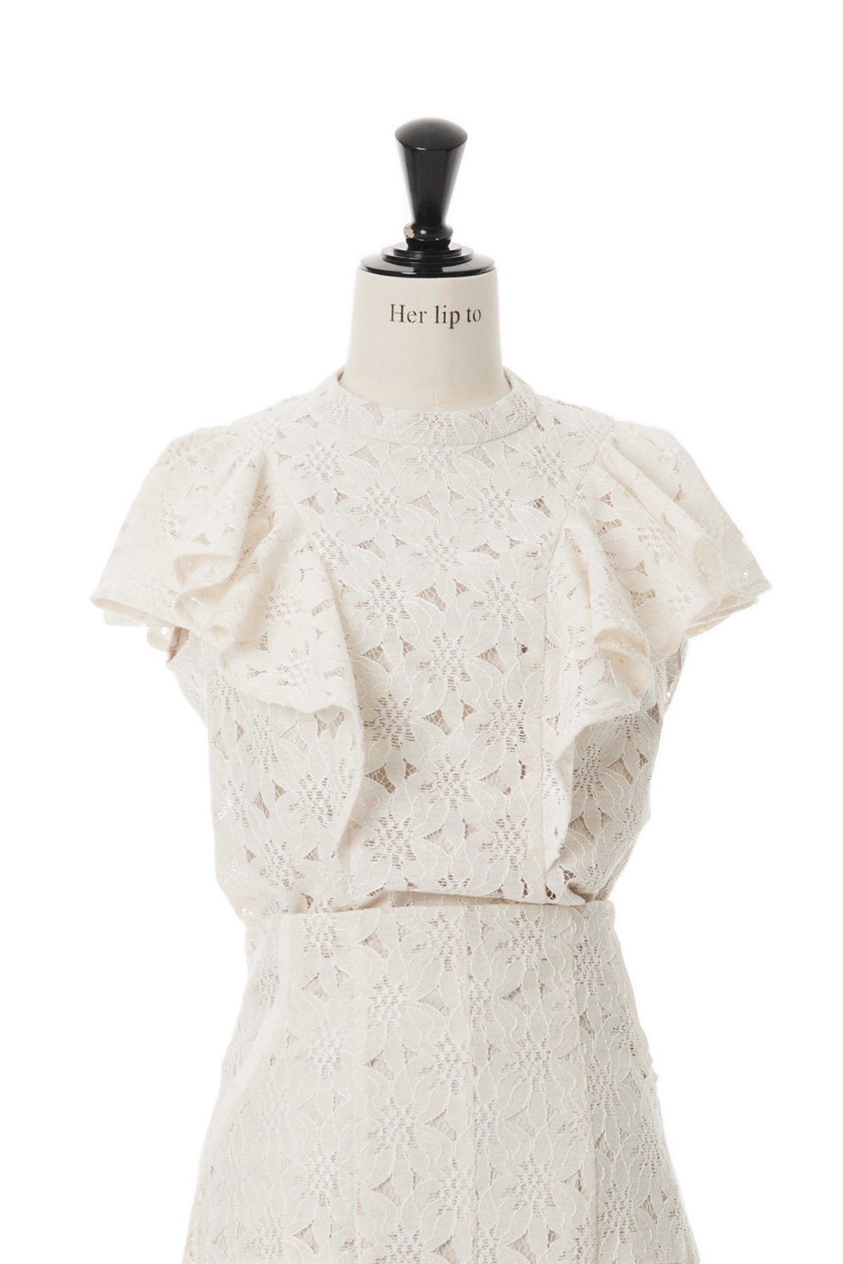 Floral Lace Ruffled Top