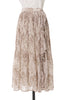 Pleated Chiffon Long Skirt