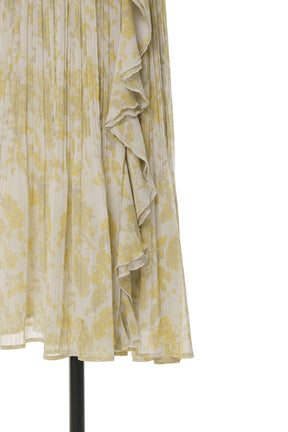 Pleated Chiffon Long Skirt