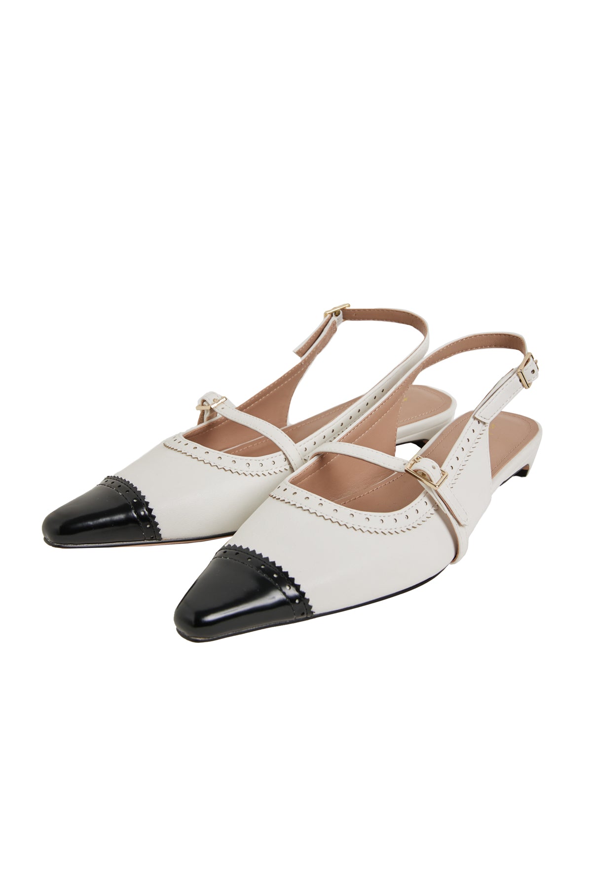 Medallion Slingback Pumps