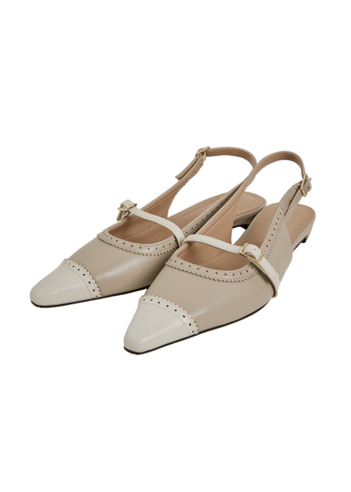 Medallion Slingback Pumps