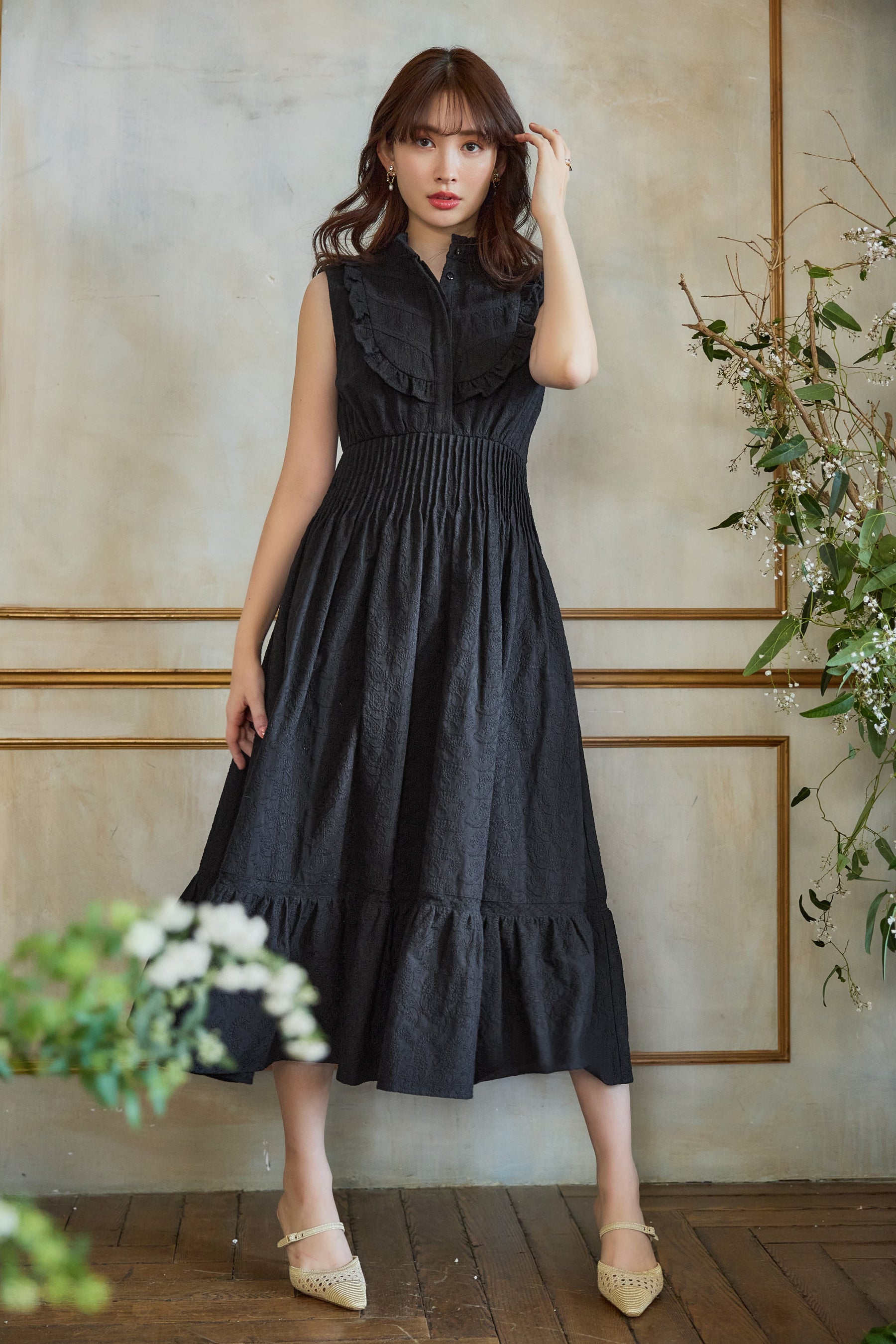 ☆ Paisley Cotton Lace Long Dress☆新品未使用