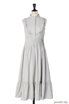 Paisley Cotton Lace Long Dress/powdersky