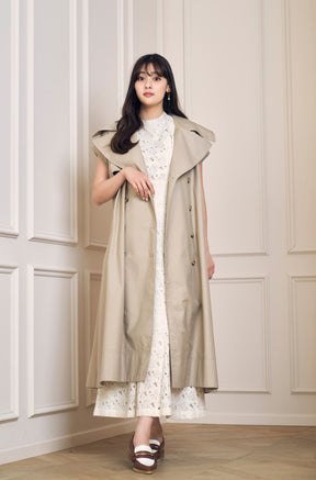 [Posting ended] Sleeveless Twill Trench Dress