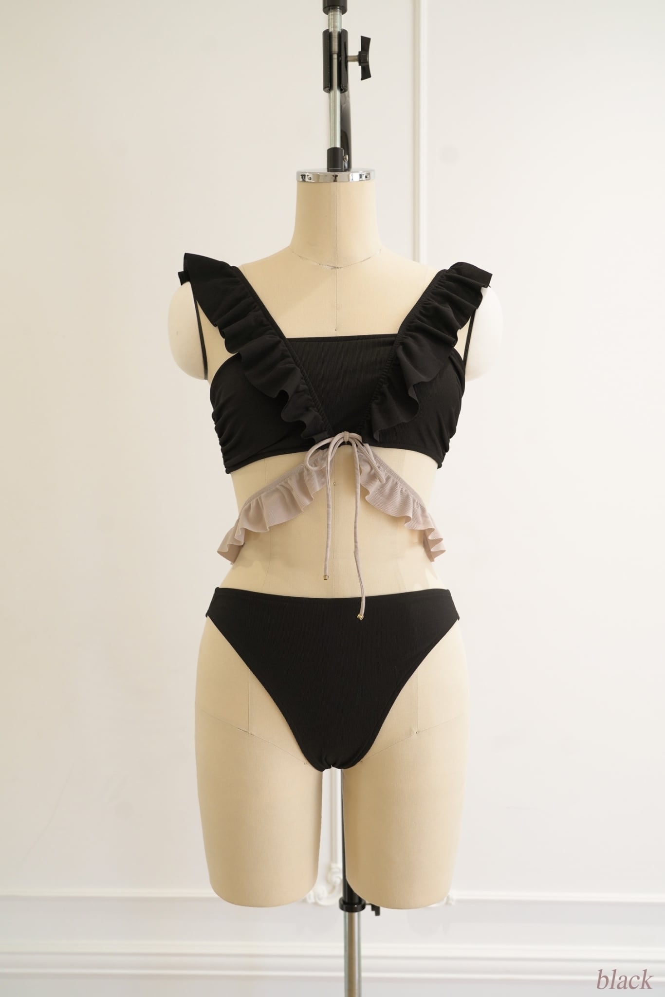 Two-Tone Frill Swimwear