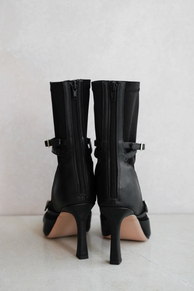 Double Belt Ankle Boots