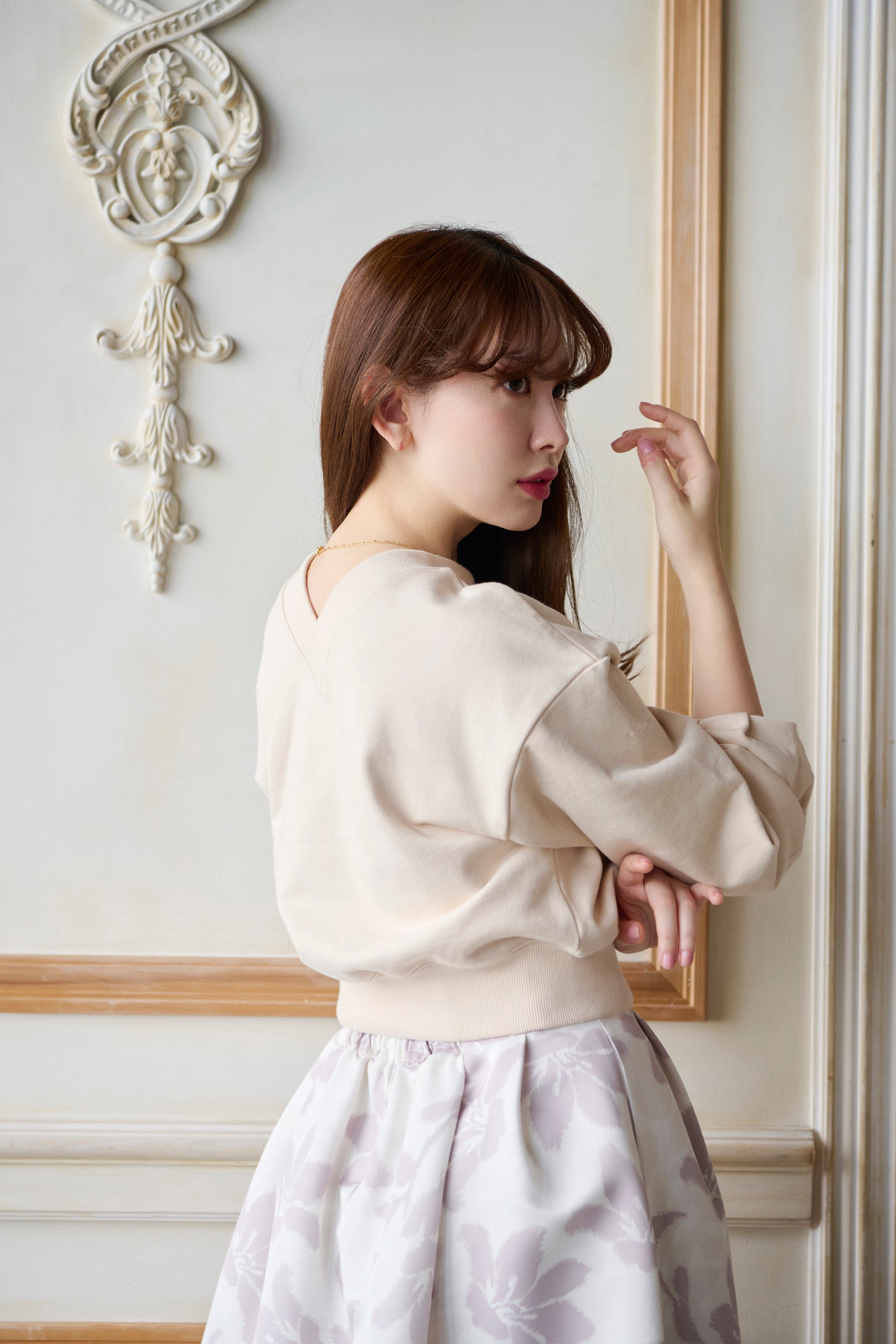 herlipto スウェット Off The Shoulder Pullover