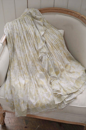 Pleated Chiffon Long Skirt