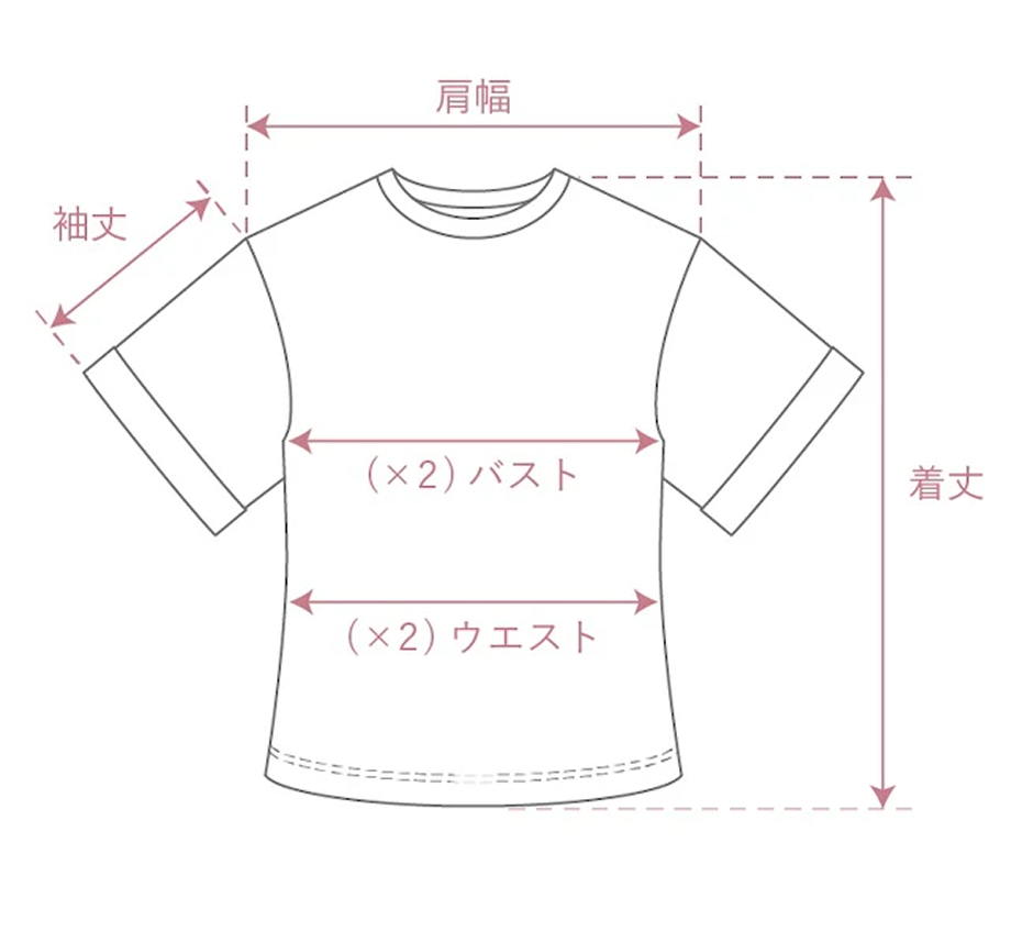 トップスの測り方